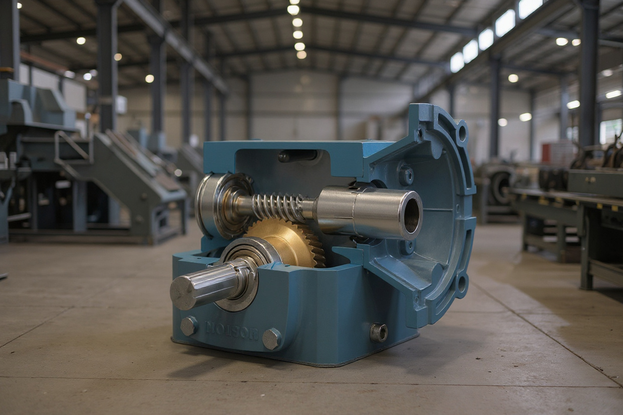 Industrial right angle gear reducer applications in manufacturing and power transmission systems#1.5