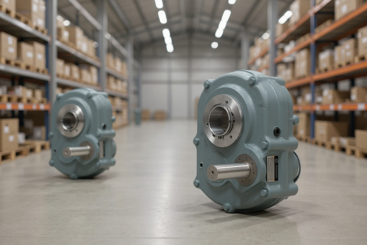 Material handling equipment with gear reducers in warehouse#1.5
