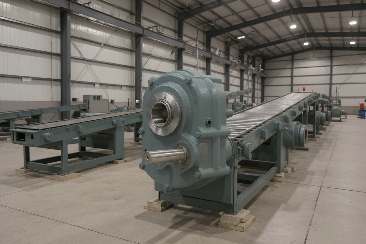 Material handling systems using gear reducers for conveyor belts#1.5