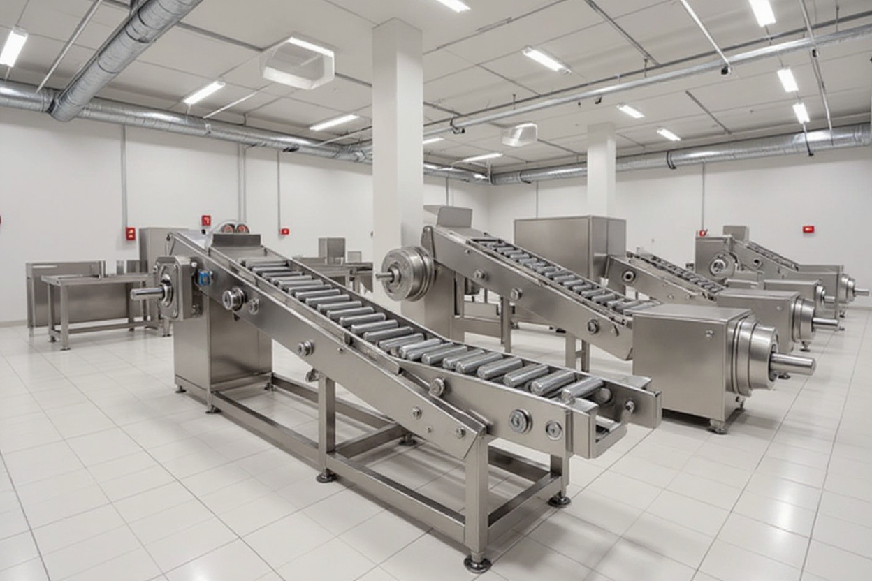 Food processing equipment with conveyor systems and gear reducers#1.6