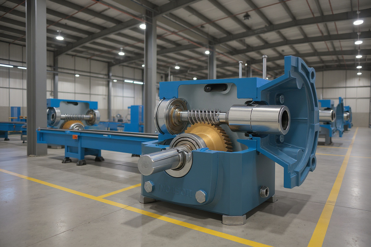 Industrial conveyor systems with right angle power transmission requirements#1.4