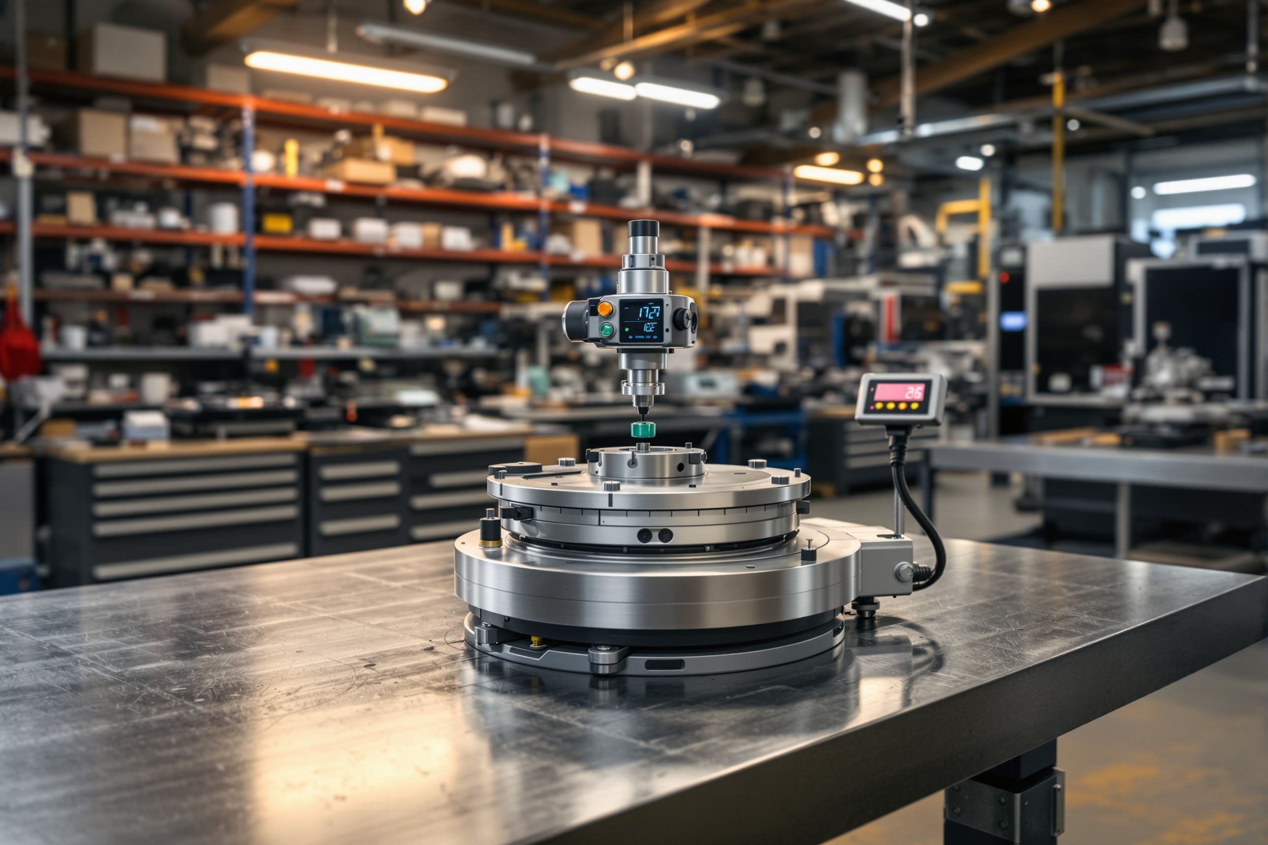 Rotary axis calibration service for multi-axis systems and manufacturing equipment