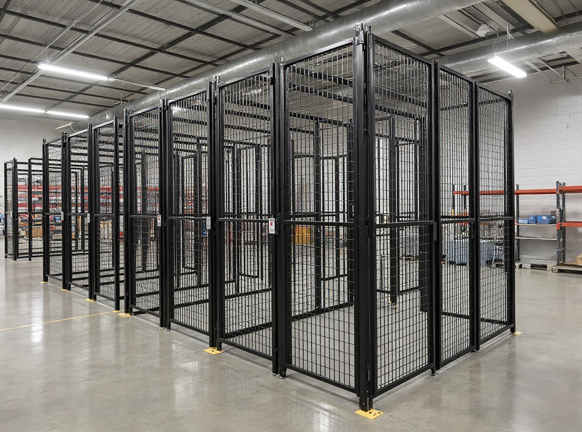 Retail security cage systems for expensive merchandise and loss prevention#1.3
