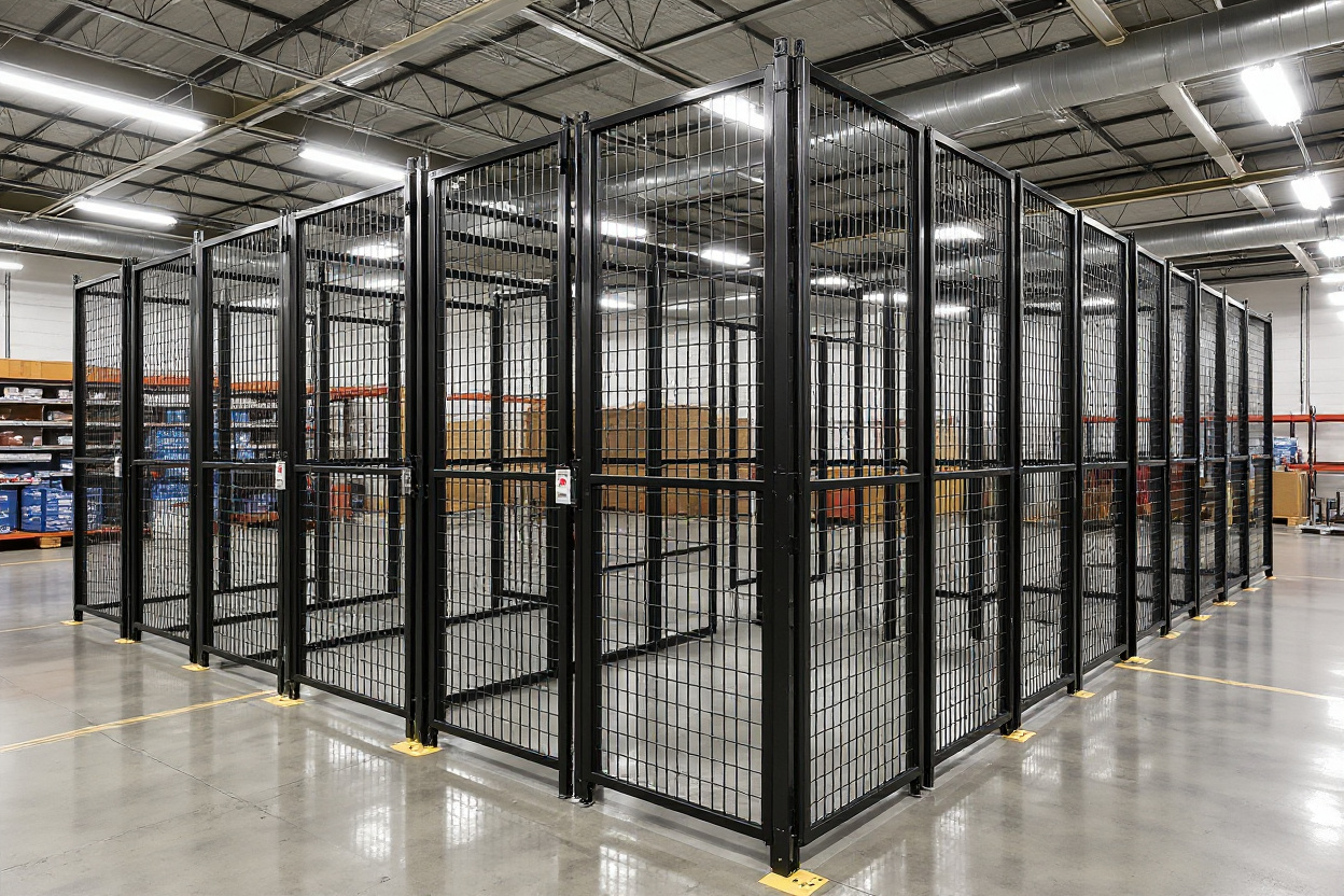 Retail backroom security cages for merchandise protection and loss prevention#1.6