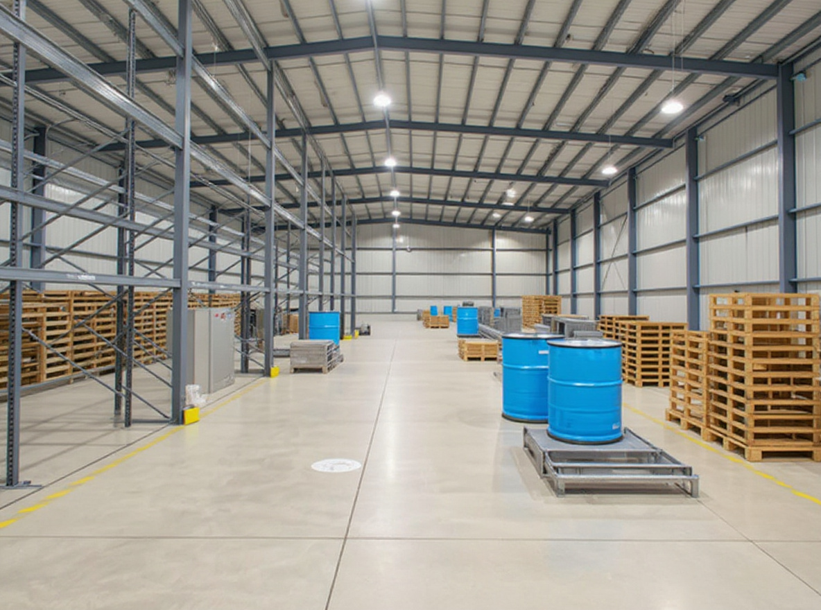 Industrial manufacturing facility with quantum bins for material handling#1.2