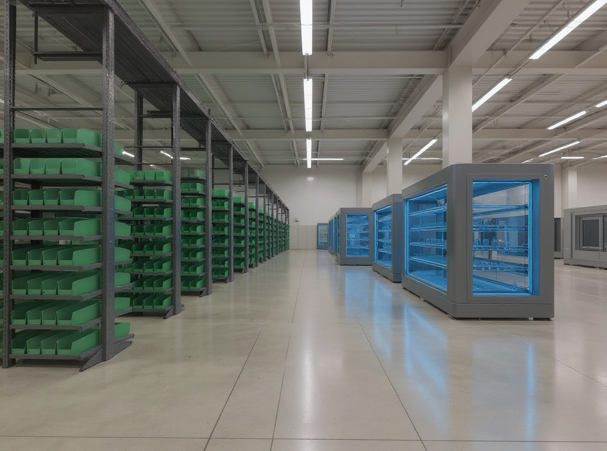 Warehouse and distribution center with quantum bins for inventory management#1.2