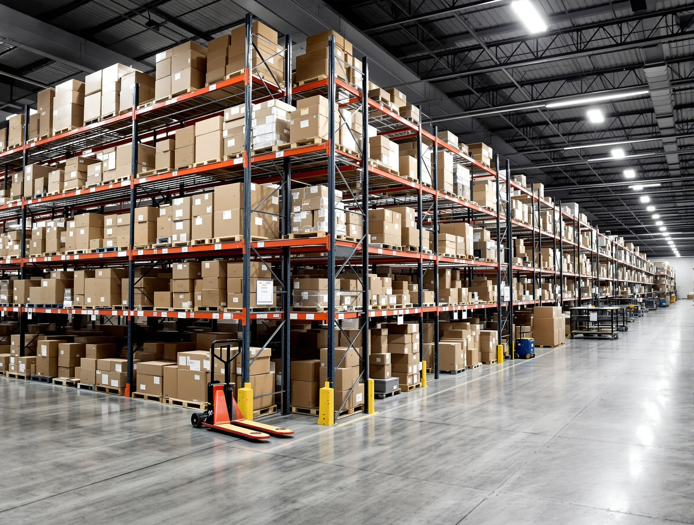 Retail backroom storage with organized inventory management#1.2