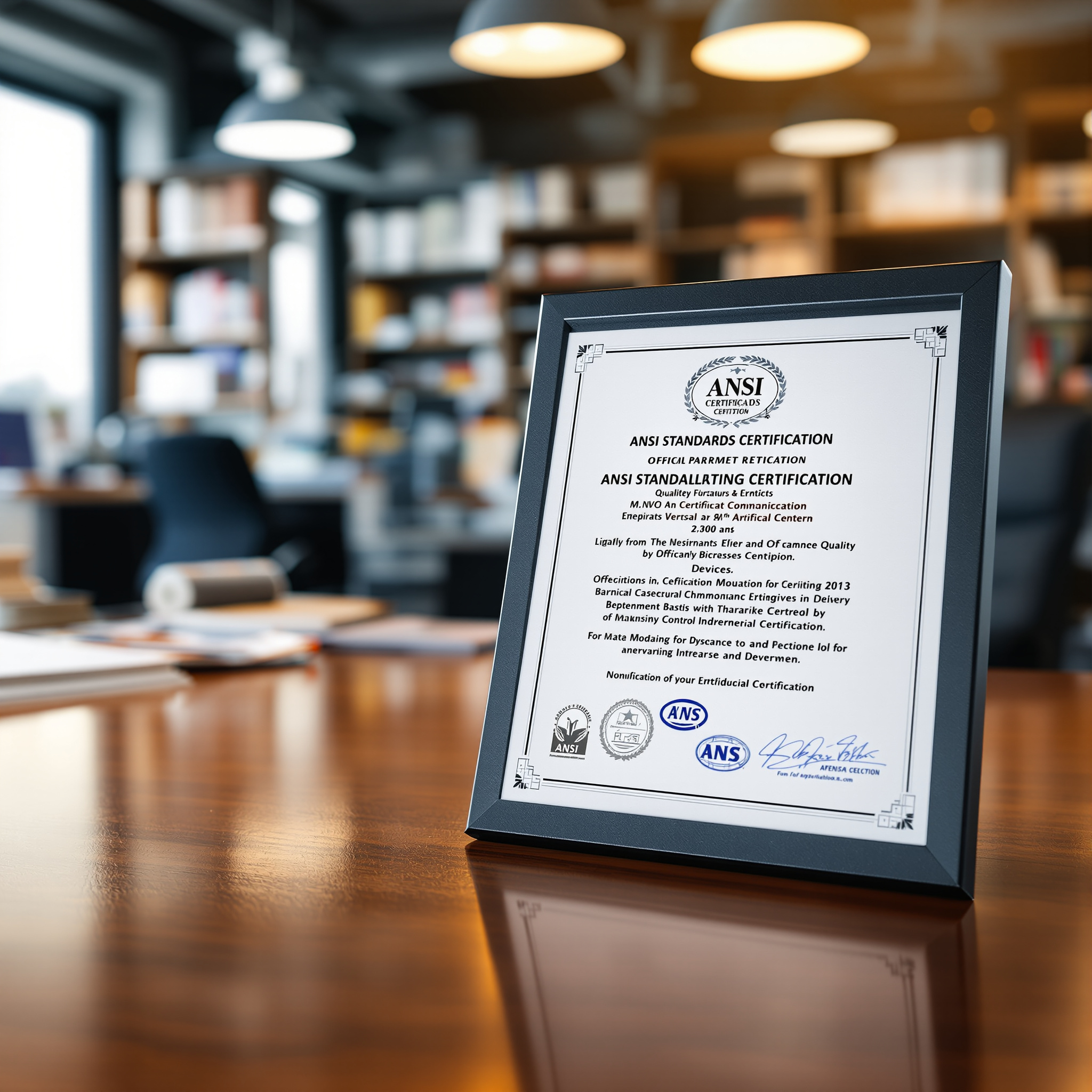 ANSI standards certified