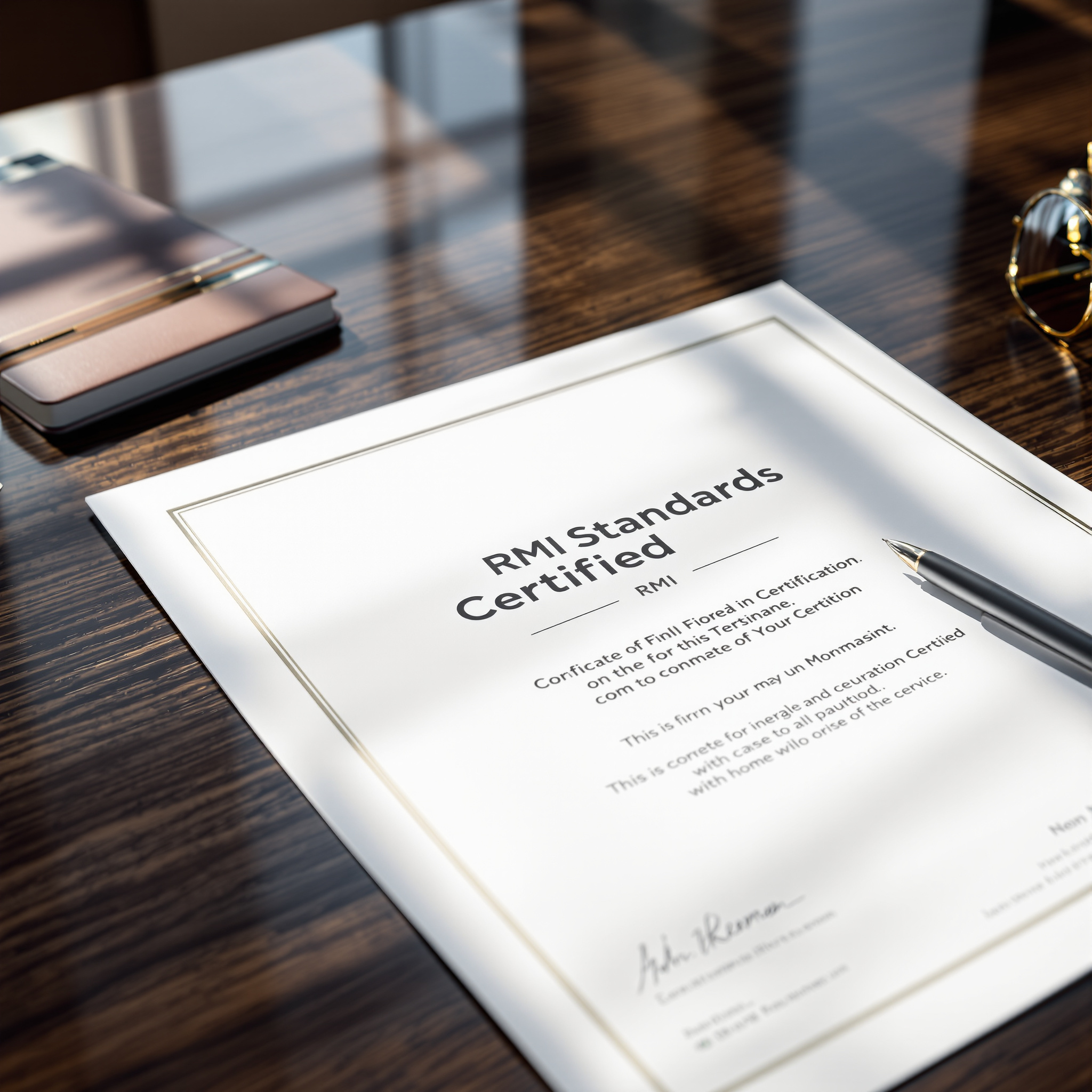 RMI standards certified