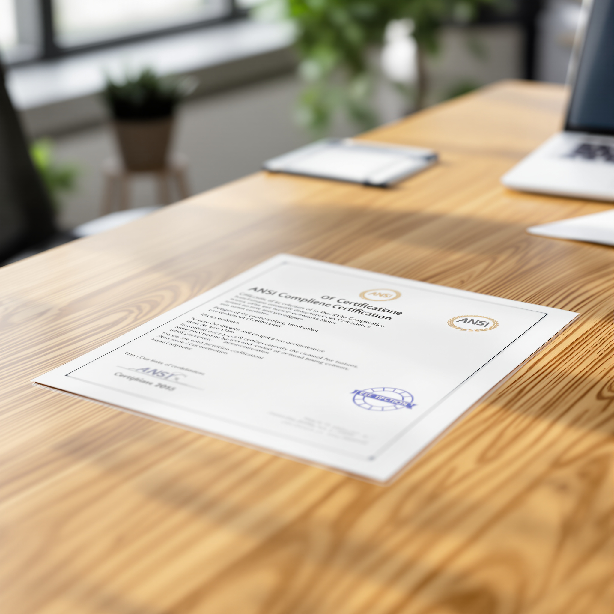 ANSI compliant certified