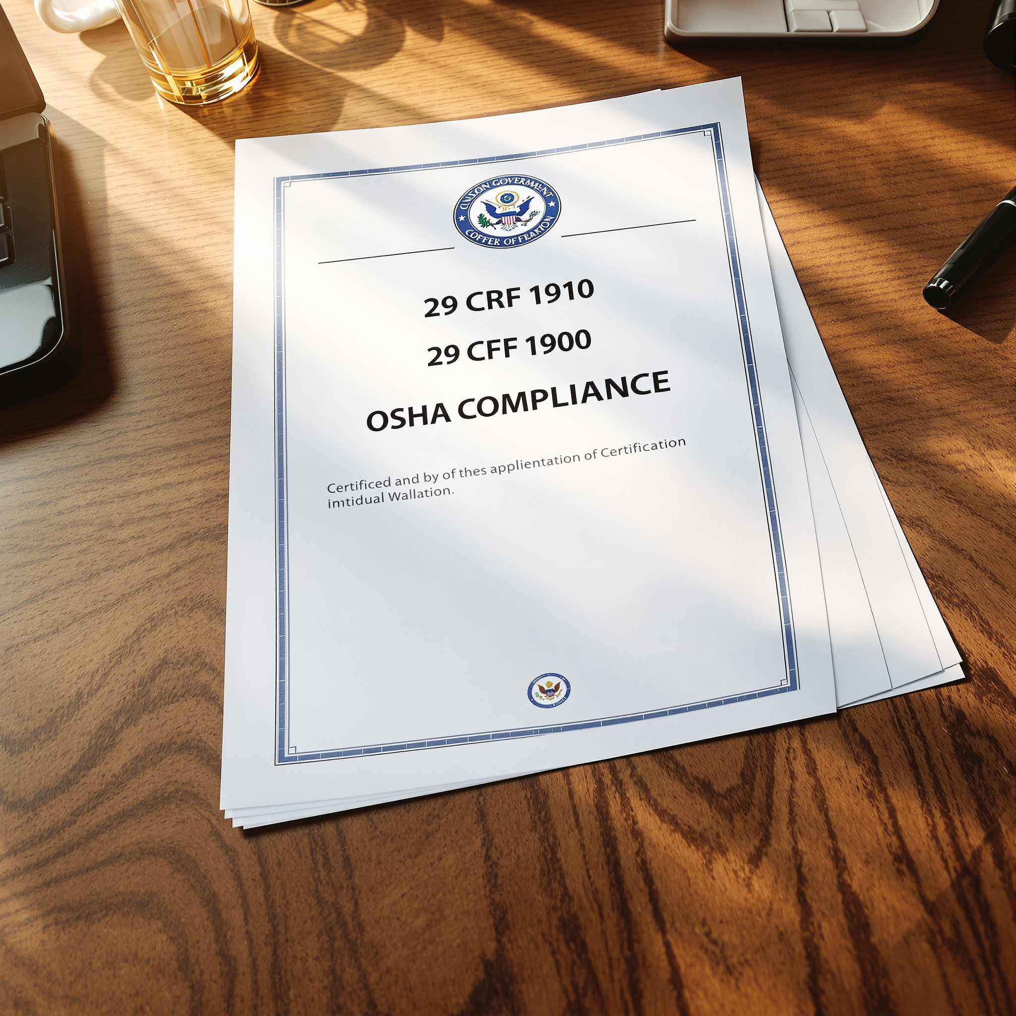 OSHA 29 CFR 1910 certified
