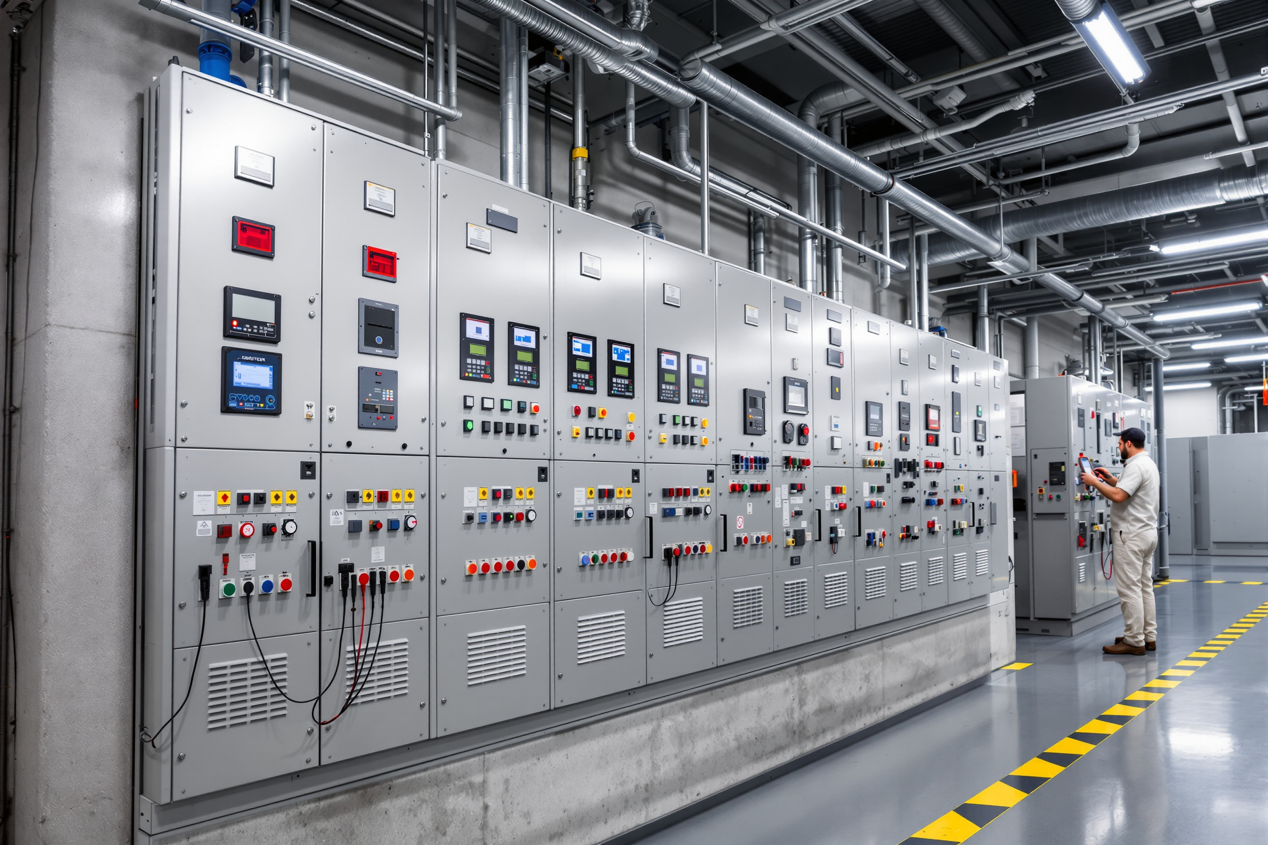 Industrial electrical control panel testing and solution implementation with advanced components#1.6