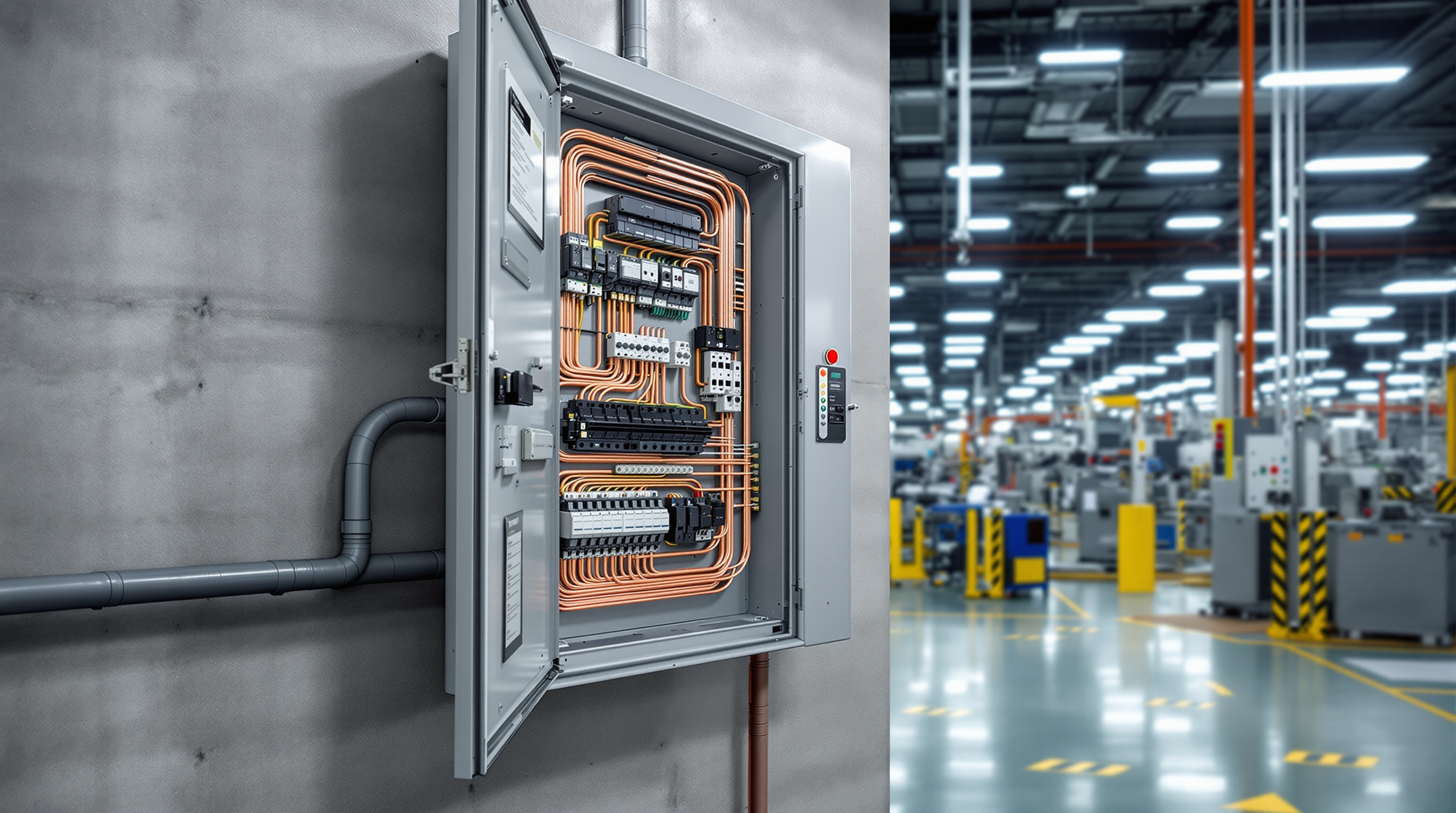 Control cabinet installations using HEDLA flexible busbars in manufacturing facilities#1.9
