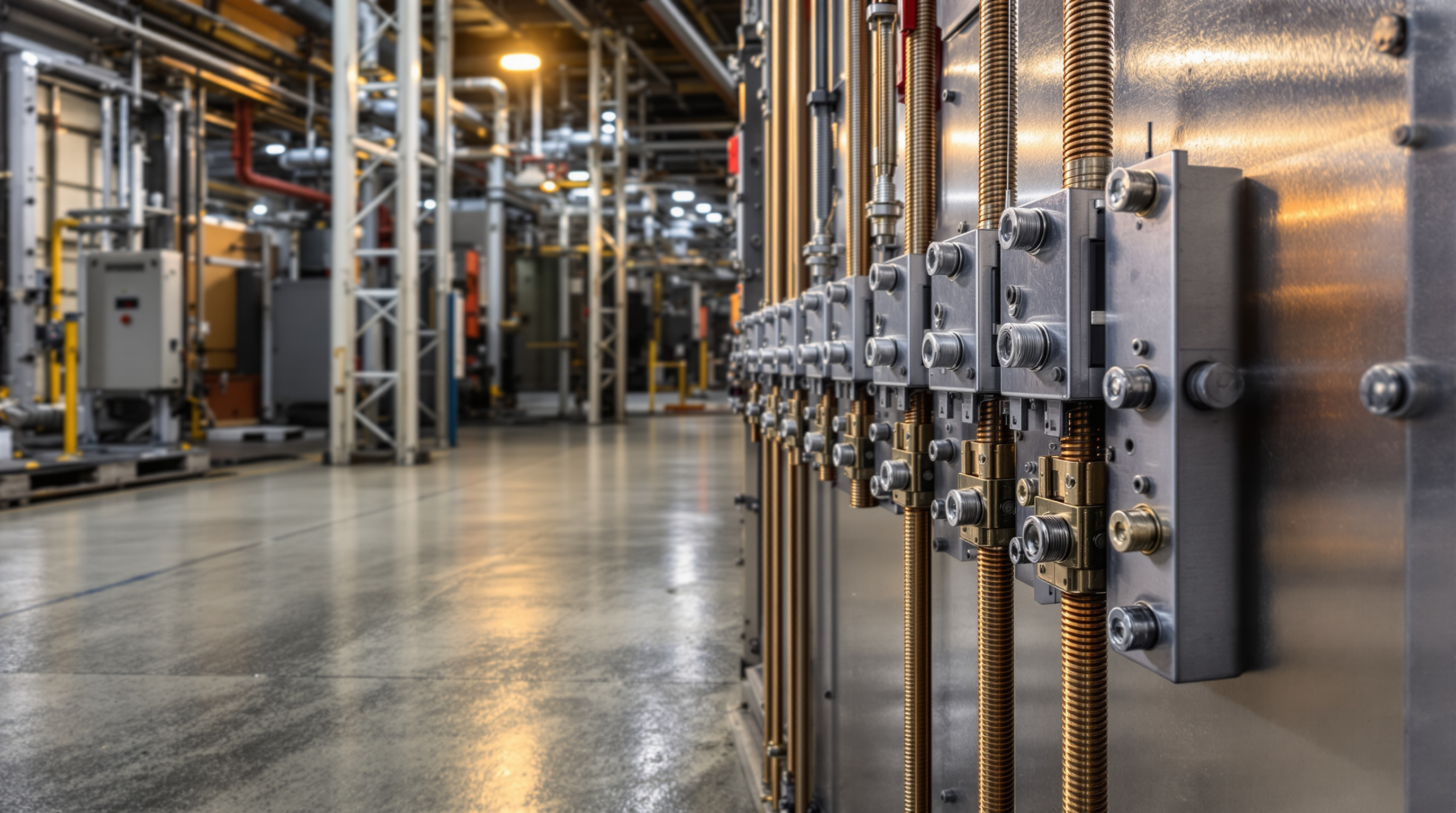 Industrial machinery connections using HEDLA vibration-resistant busbars#1.9