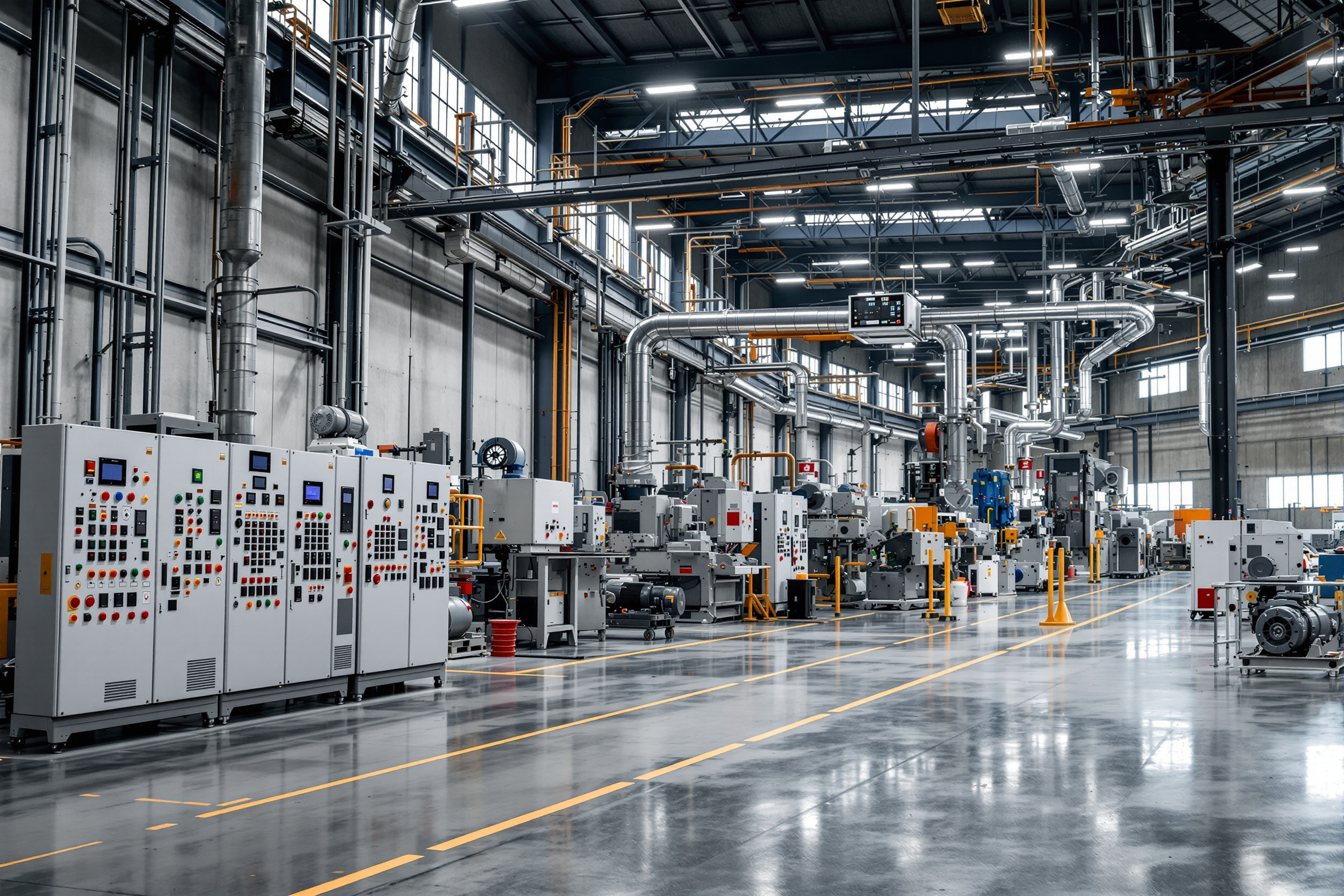 Manufacturing Plants with industrial motor control systems and automation#1.5