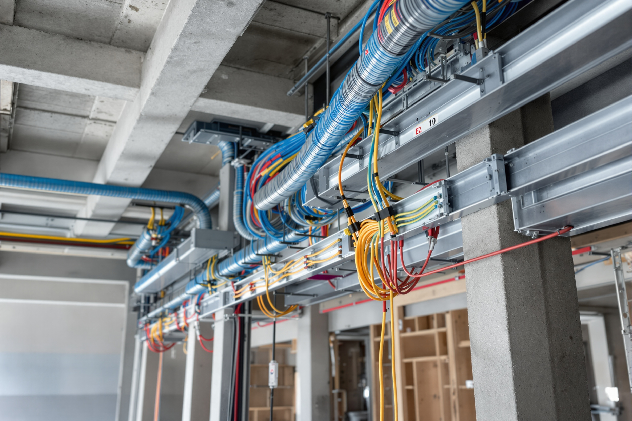 Cable management in building construction applications#1.6