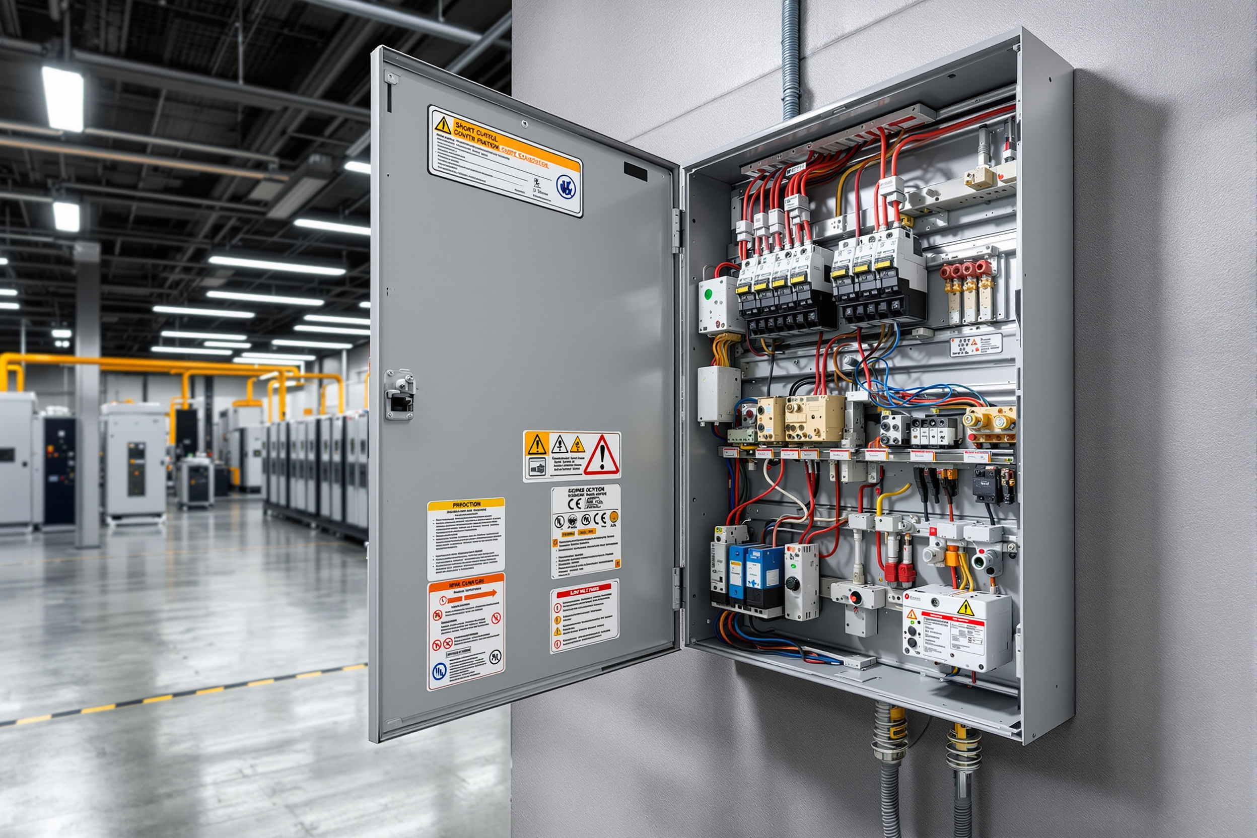 Short circuit protection systems in electrical control panels#1.6