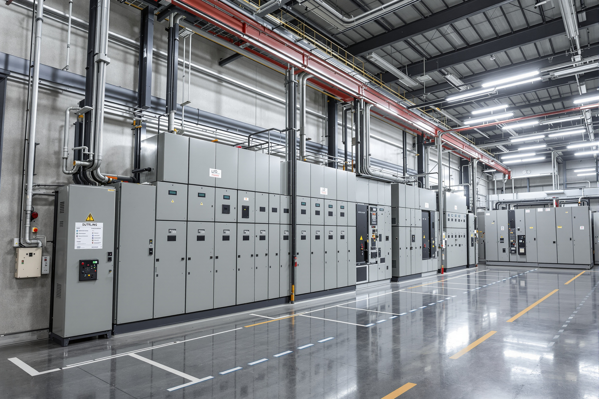 Industrial manufacturing facility with heavy duty power distribution systems requiring break and make capabilities#1.6