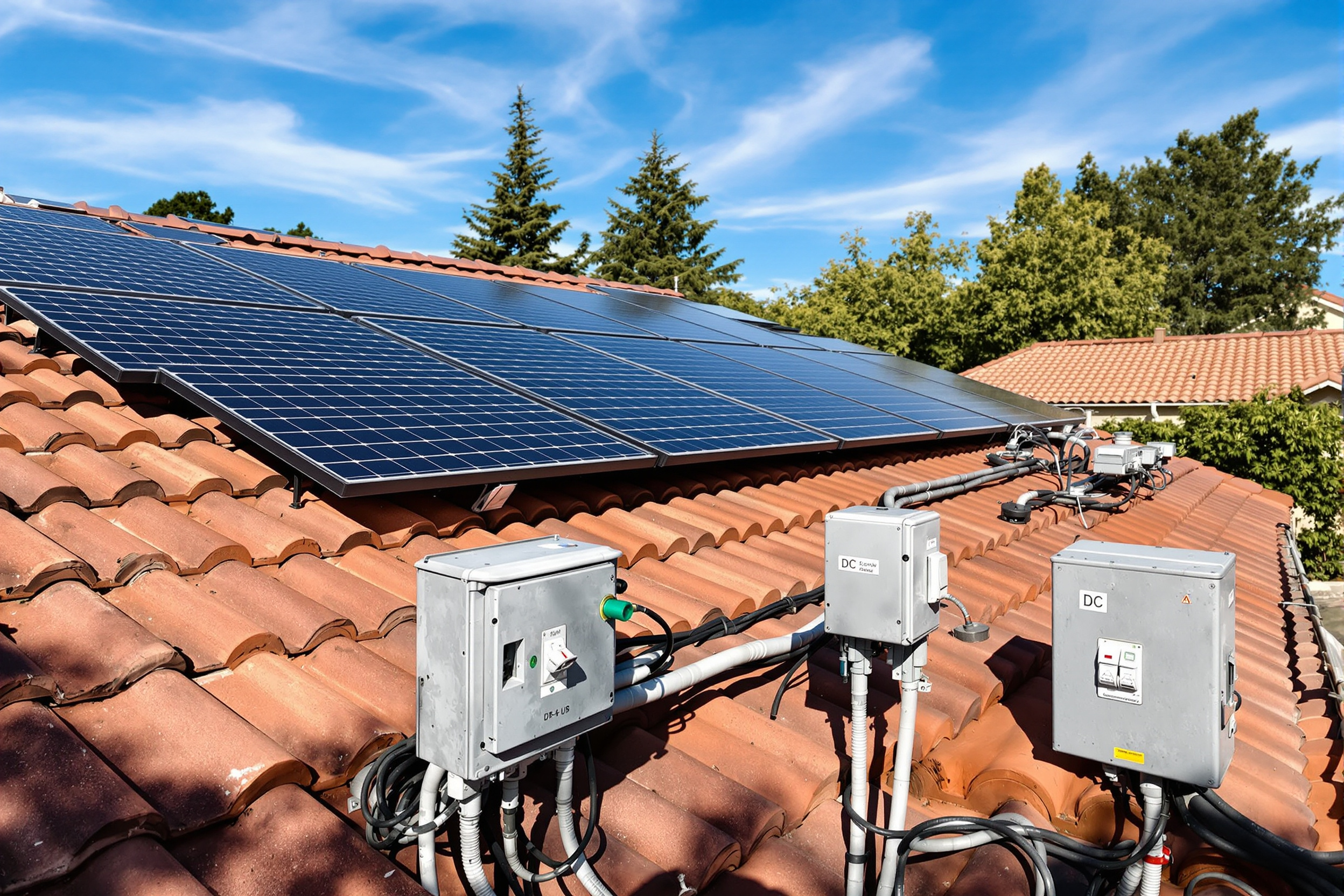 Solar photovoltaic installations with DC disconnect switches for renewable energy systems#1.6