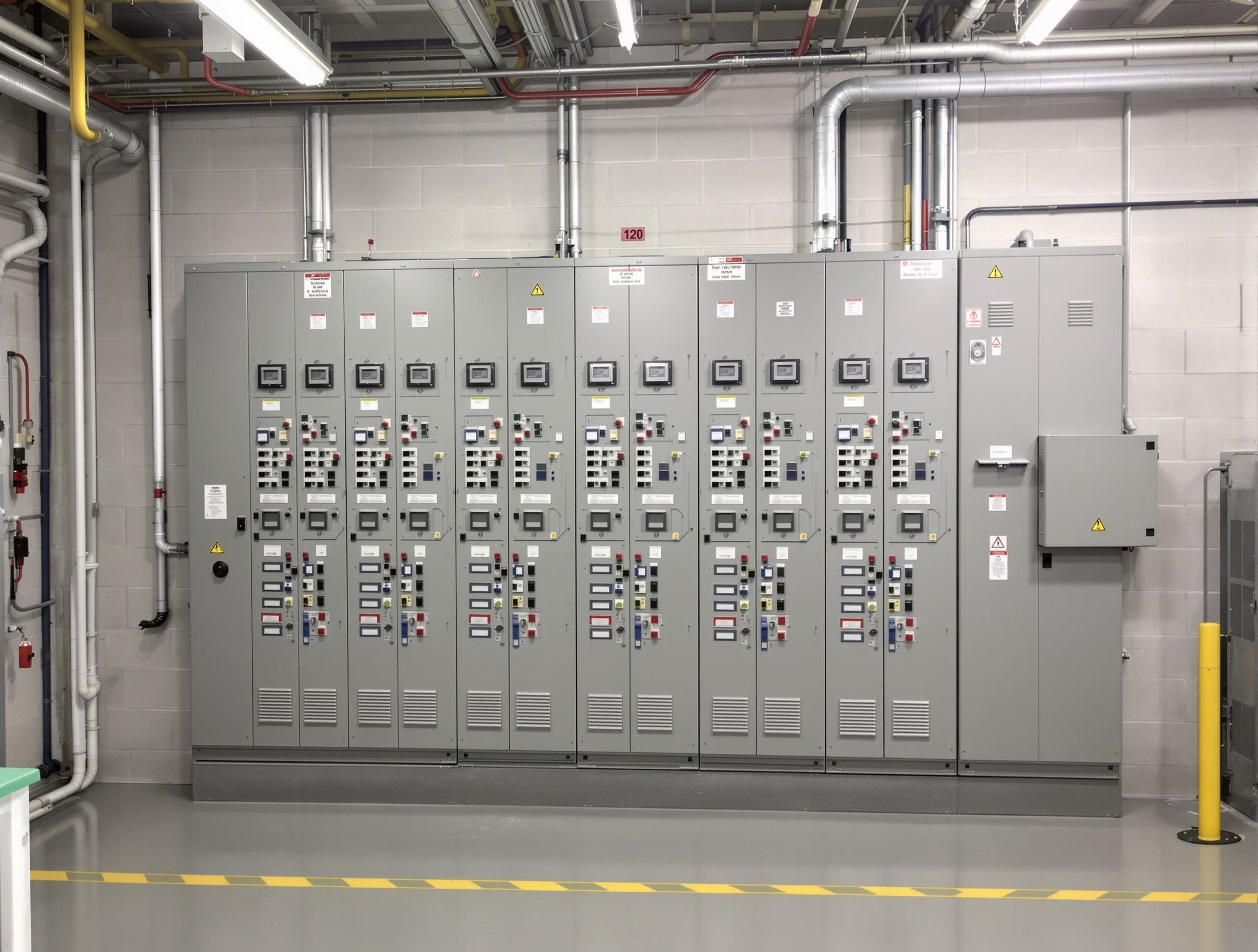 Commercial building electrical distribution panel with safety disconnection equipment#1.2