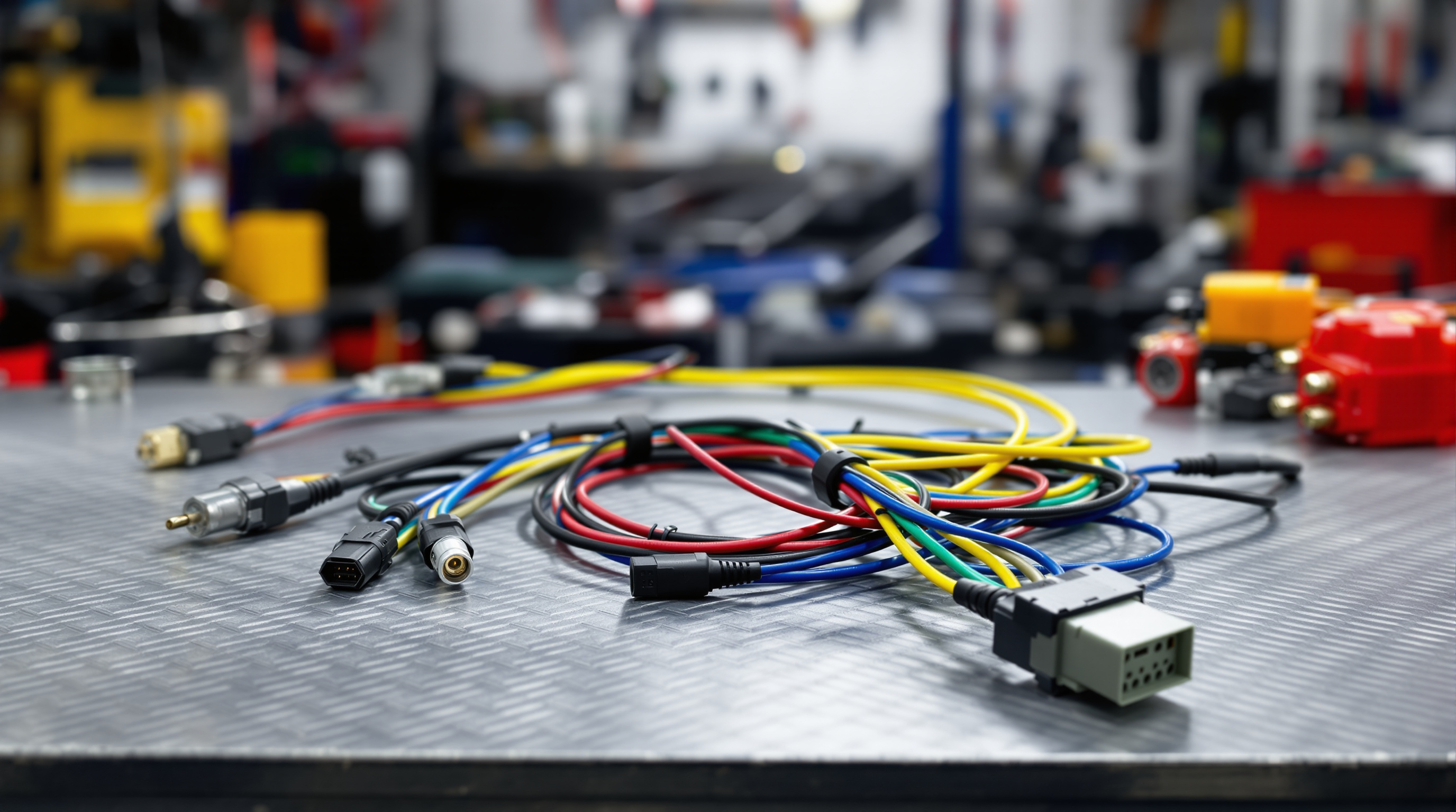 Automotive vehicle wiring harness and electrical components#1.9