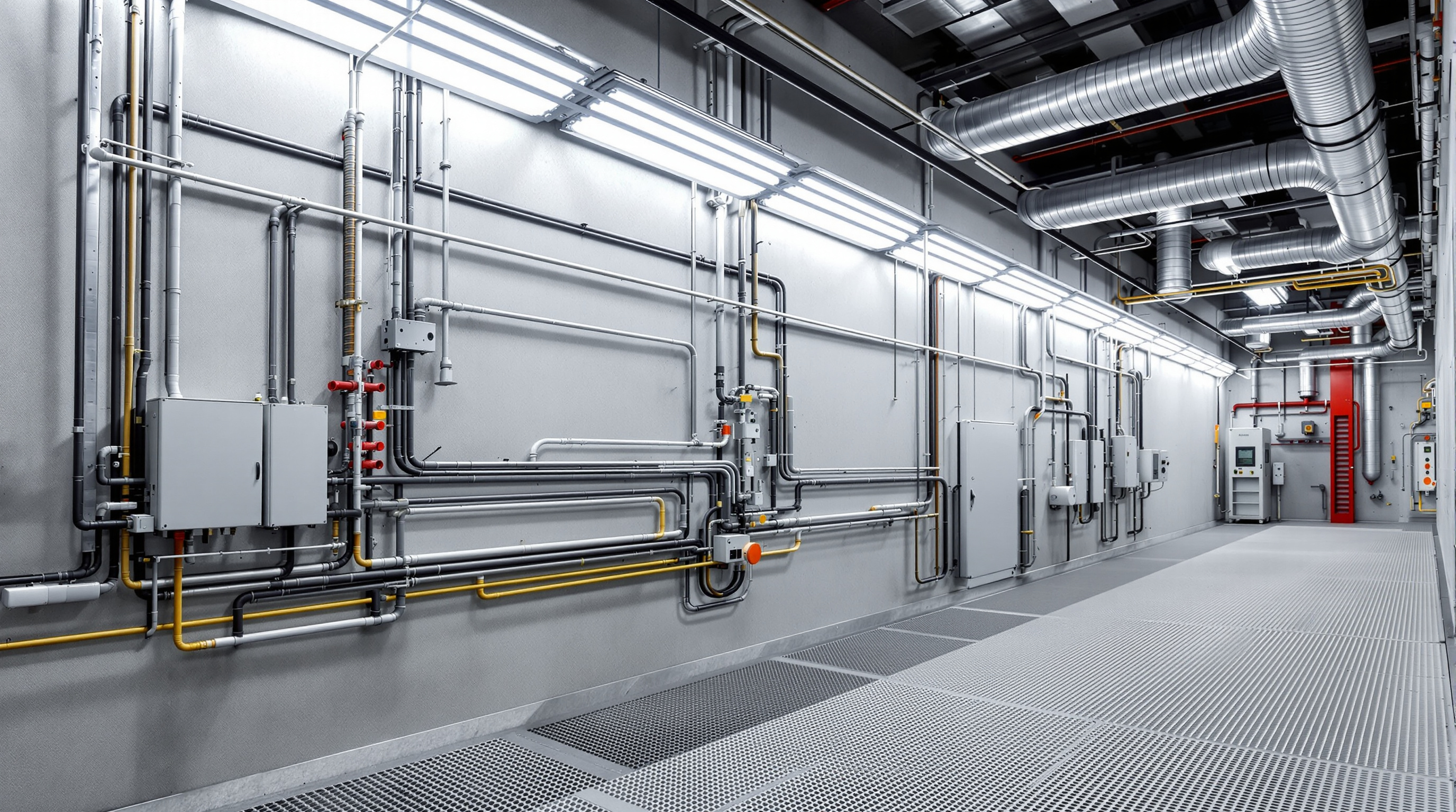 Painting booth electrical installations and protective cable management#1.9