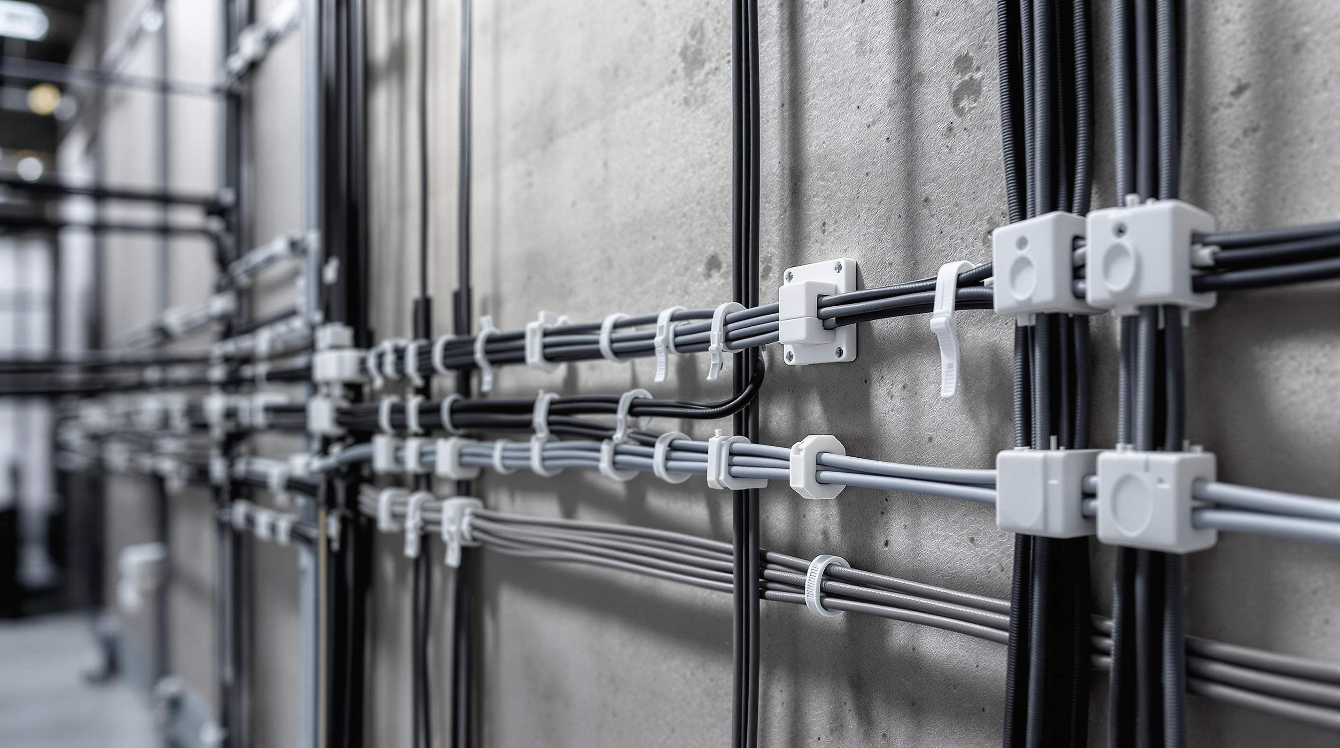 Cable management in electrical installations with self-adhesive mounting solutions#1.9