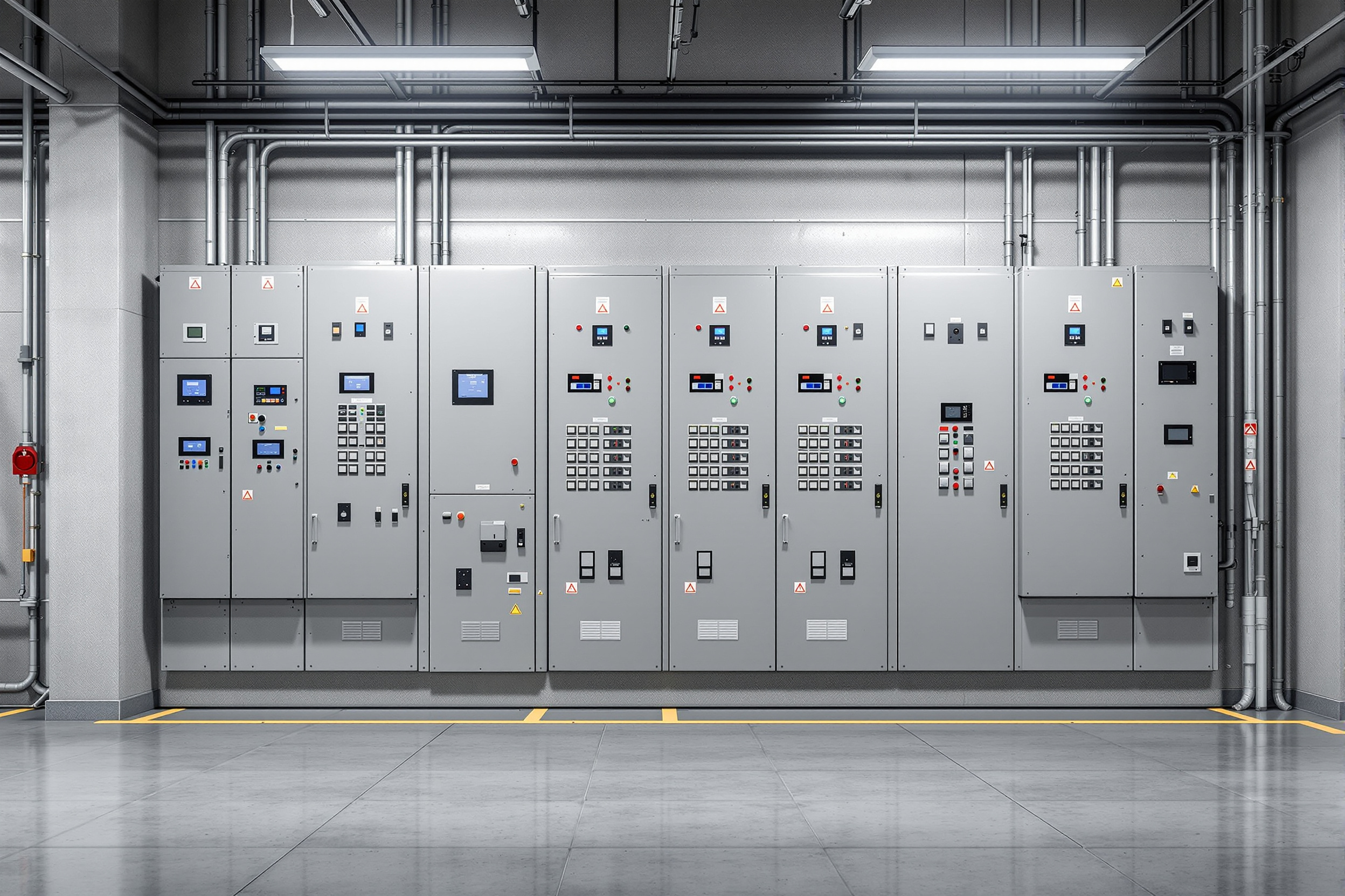 Industrial electrical power distribution systems with switchboards and control panels#1.5