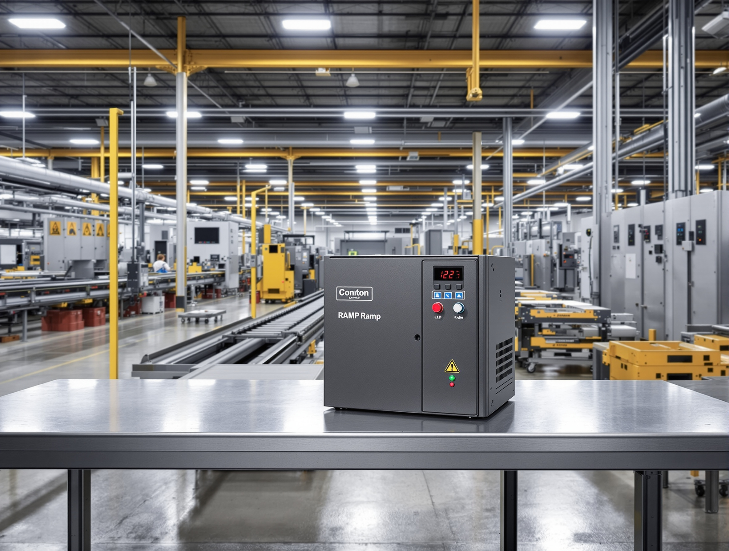 Smooth motor ramp control systems for conveyors and material handling equipment requiring gradual acceleration#1.3