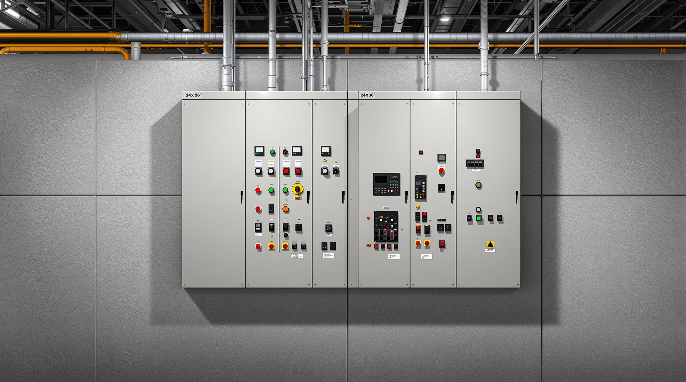 Electrical control panels with switches and indicators#1.7