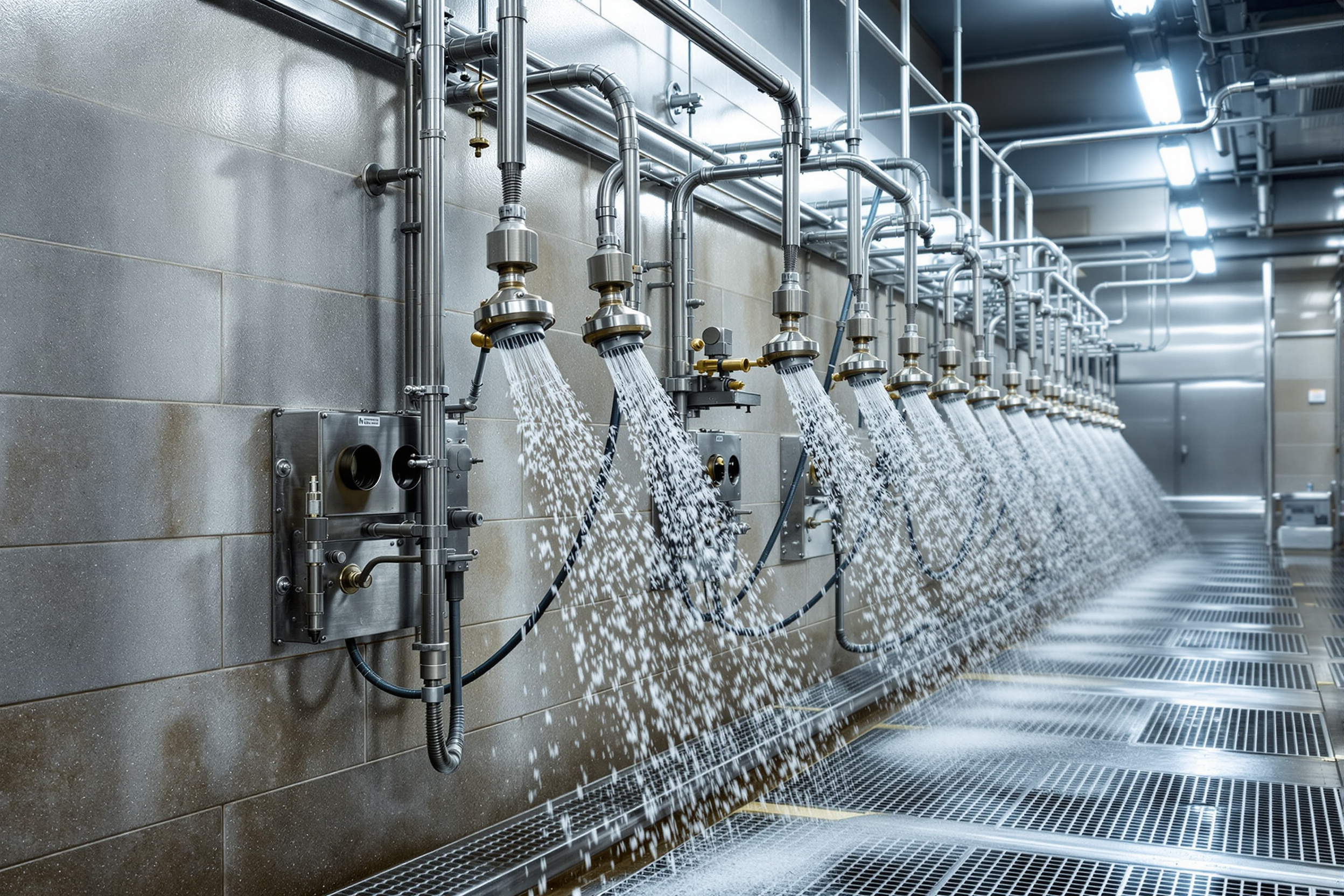 High pressure washdown systems in industrial cleaning applications#1.6