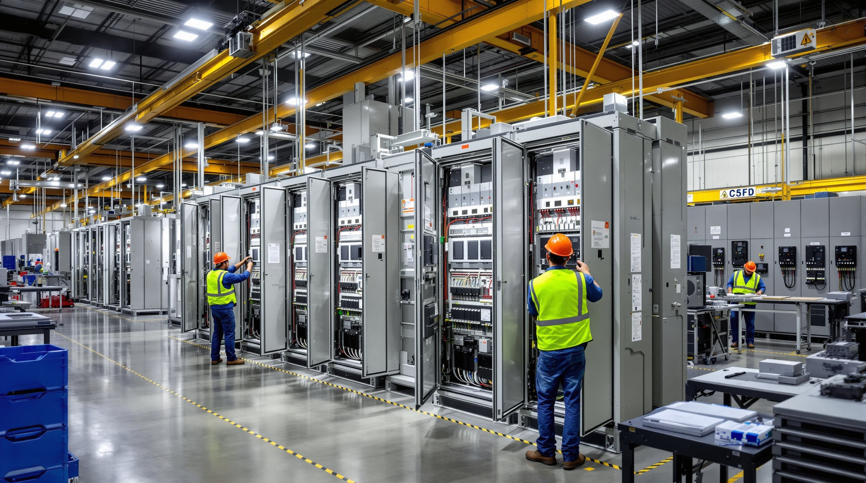 OEM manufacturing facility with panel builders integrating variable frequency drives into control systems#1.9